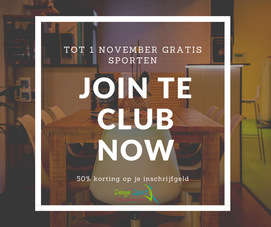 gratis sporten, korting inschrijfgeld